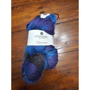 Stitch Studio by Nicole Nouveau Yarn Blue Purple Charcoal Variegated 492yd 150g